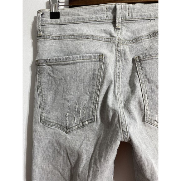 AGOLDE Jeans Women's 26 Gray Grey High Rise Ankle Skinny Stretch Distressed - Picture 11 of 14